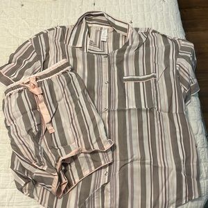 Striped pajama set